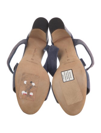 Manolo Blahnik Suede Sandals