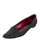 Manolo Blahnik Leather Trim Embellishment Flats