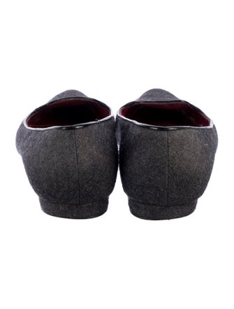 Manolo Blahnik Leather Trim Embellishment Flats