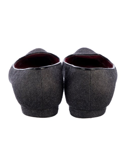 Manolo Blahnik Leather Trim Embellishment Flats