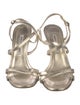 Manolo Blahnik Leather Metallic Sandals