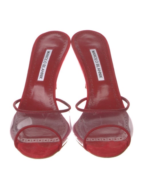 Manolo Blahnik Jadifa PVC Slides