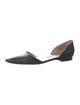 Manolo Blahnik Leather D'Orsay Flats