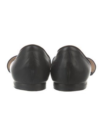 Manolo Blahnik Leather D'Orsay Flats
