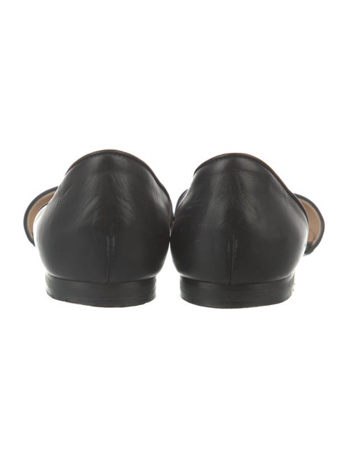 Manolo Blahnik Leather D'Orsay Flats