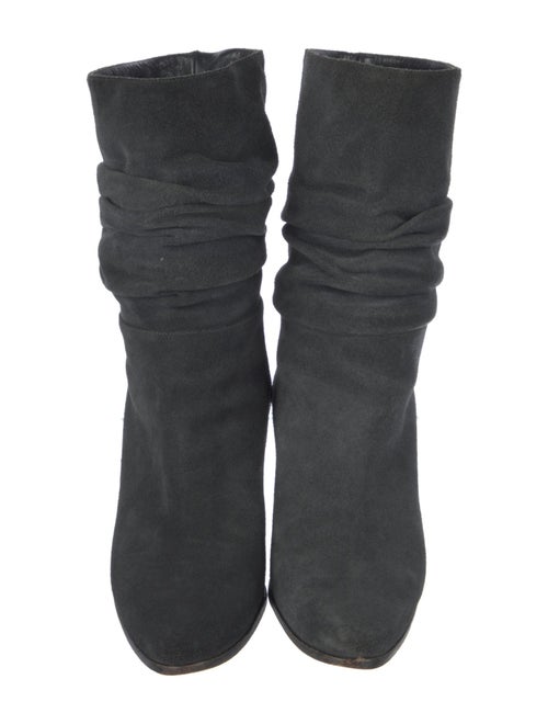 Manolo Blahnik Suede Lace-Up Boots