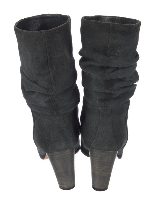 Manolo Blahnik Suede Lace-Up Boots