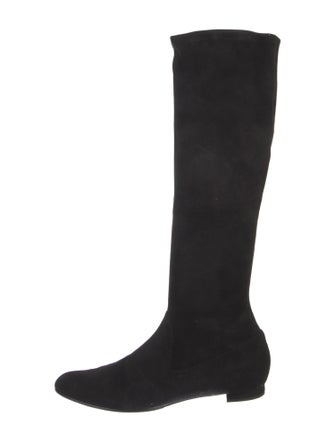 Manolo Blahnik Suede Riding Boots