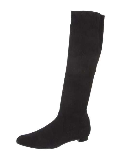 Manolo Blahnik Suede Riding Boots