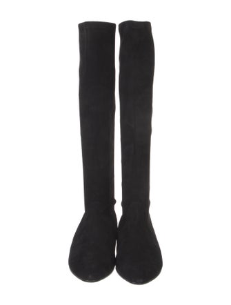 Manolo Blahnik Suede Riding Boots