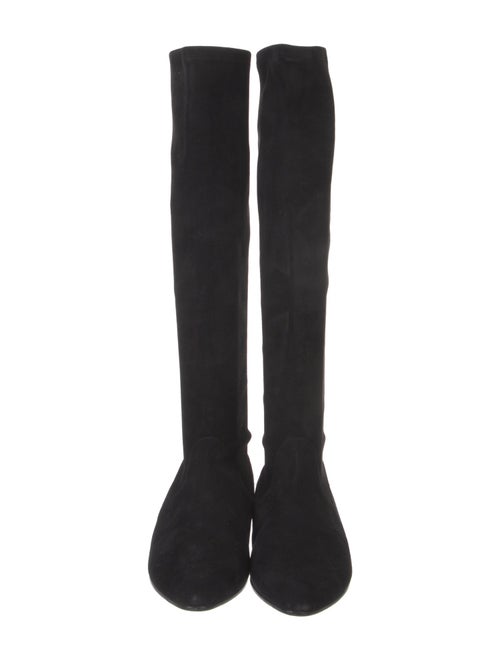 Manolo Blahnik Suede Riding Boots