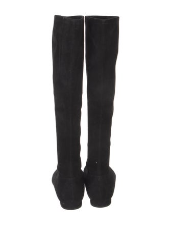 Manolo Blahnik Suede Riding Boots