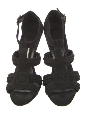 Manolo Blahnik Suede Gladiator Sandals