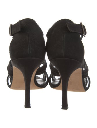 Manolo Blahnik Suede Gladiator Sandals