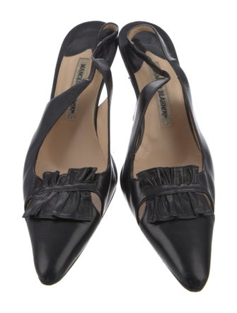 Manolo Blahnik Leather Mules