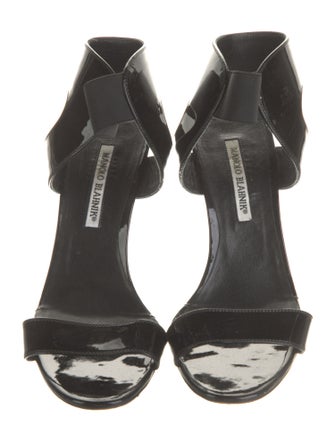 Manolo Blahnik Patent Leather Sandals