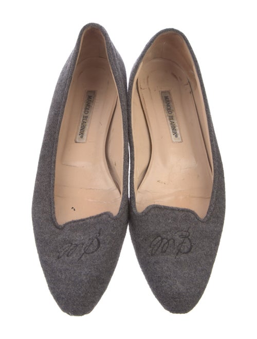 Manolo Blahnik Wool Loafers