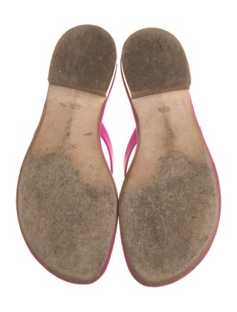 Manolo Blahnik Suede Bow Accents Slides