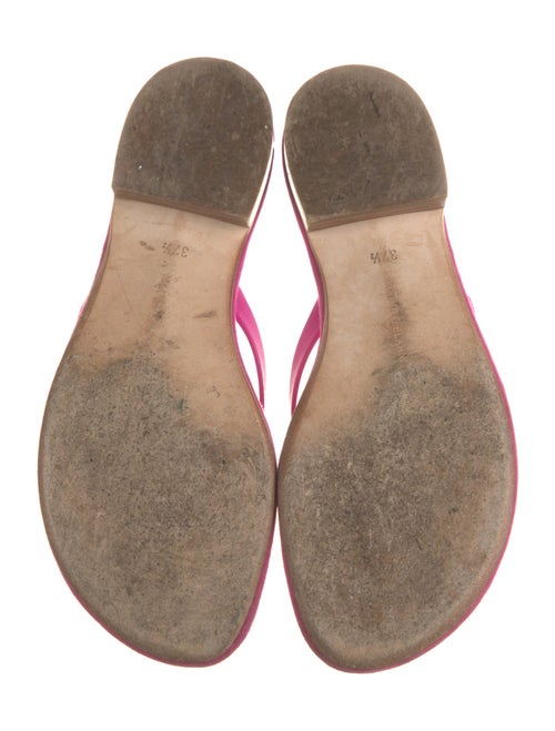 Manolo Blahnik Suede Bow Accents Slides