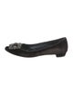 Manolo Blahnik Velvet Crystal Embellishments Flats