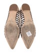 Manolo Blahnik Leather Striped Ballet Flats