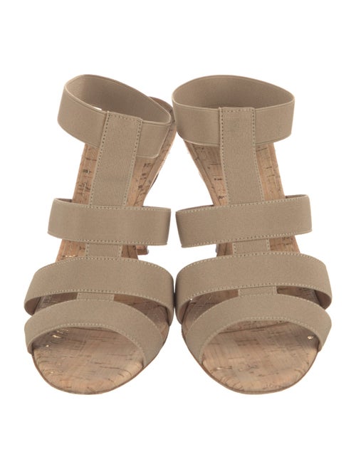 Manolo Blahnik Canvas Gladiator Sandals