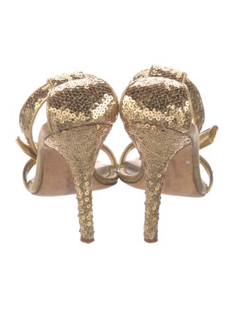 Manolo Blahnik Sequins Sequin Embellishments Sandals