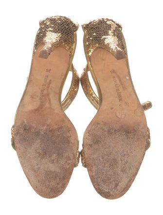Manolo Blahnik Sequins Sequin Embellishments Sandals