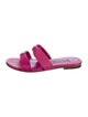 Manolo Blahnik Leather Slides