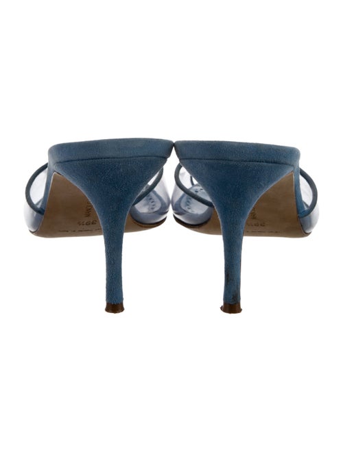 Manolo Blahnik Suede Slides