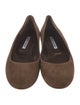 Manolo Blahnik Suede Flats