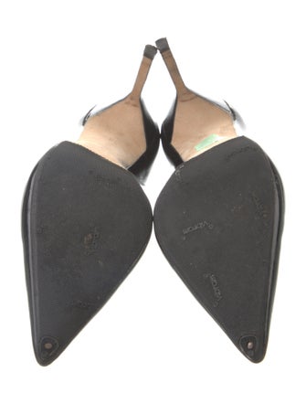 Manolo Blahnik Patent Leather D'Orsay Pumps