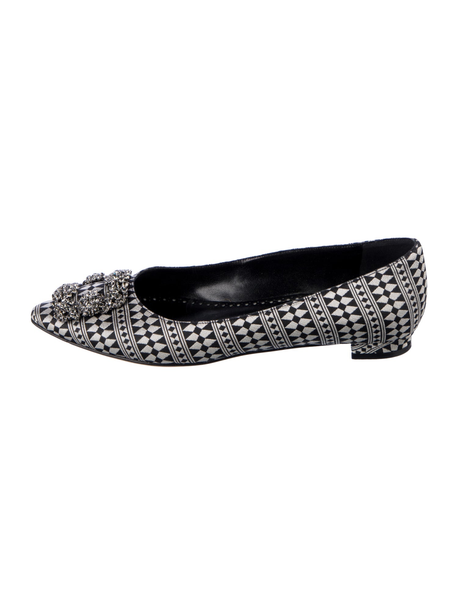 Manolo Blahnik Hangisi Printed Flats