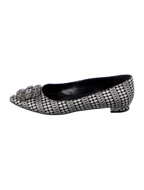 Manolo Blahnik Hangisi Printed Flats