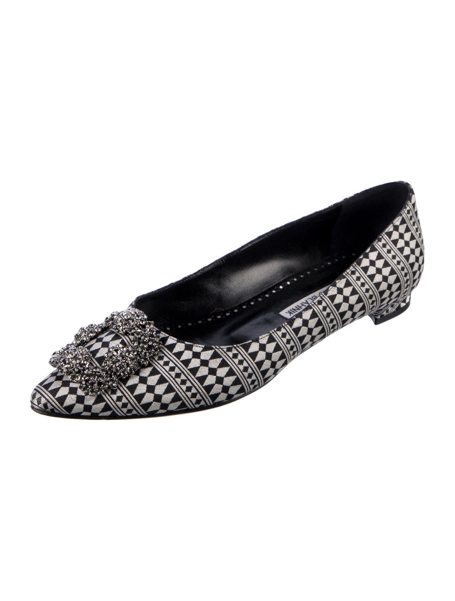 Manolo Blahnik Hangisi Printed Flats
