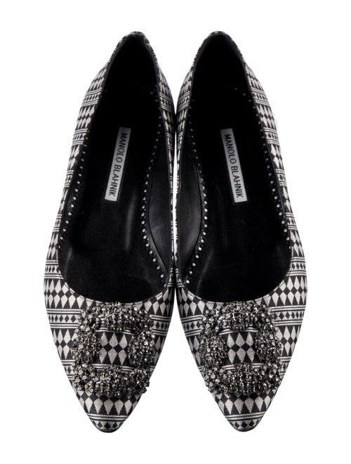 Manolo Blahnik Hangisi Printed Flats