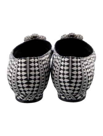 Manolo Blahnik Hangisi Printed Flats