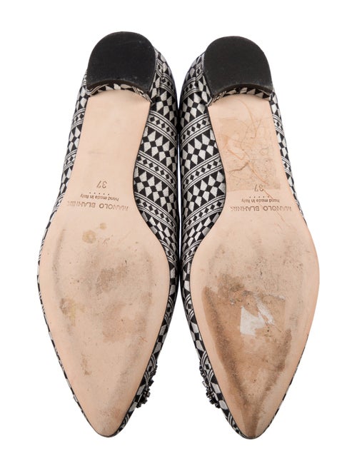 Manolo Blahnik Hangisi Printed Flats
