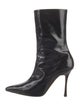 Manolo Blahnik Leather Sock Boots