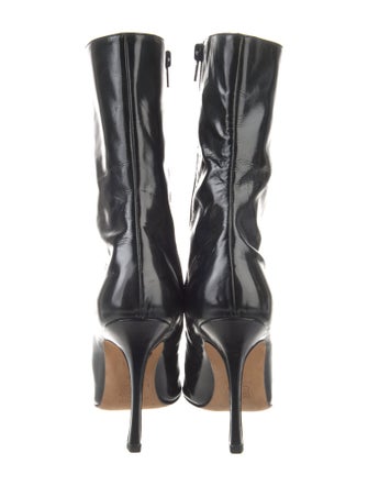 Manolo Blahnik Leather Sock Boots