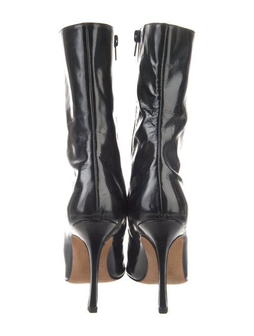 Manolo Blahnik Leather Sock Boots