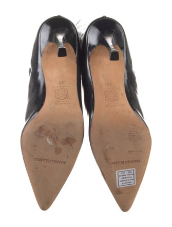 Manolo Blahnik Leather Sock Boots