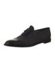 Manolo Blahnik Wool Leather Trim Embellishment Oxfords