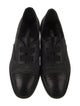Manolo Blahnik Wool Leather Trim Embellishment Oxfords