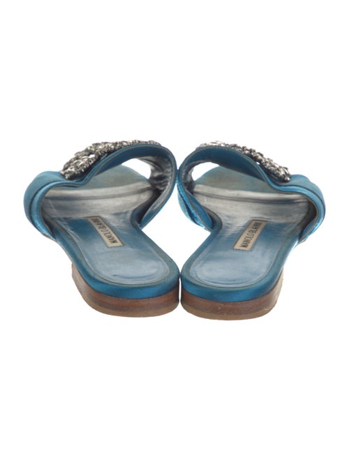 Manolo Blahnik Martamod Satin Slides
