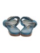 Manolo Blahnik Martamod Satin Slides