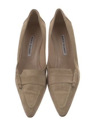 Manolo Blahnik Suede Pumps