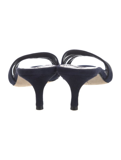 Manolo Blahnik Suede Slides