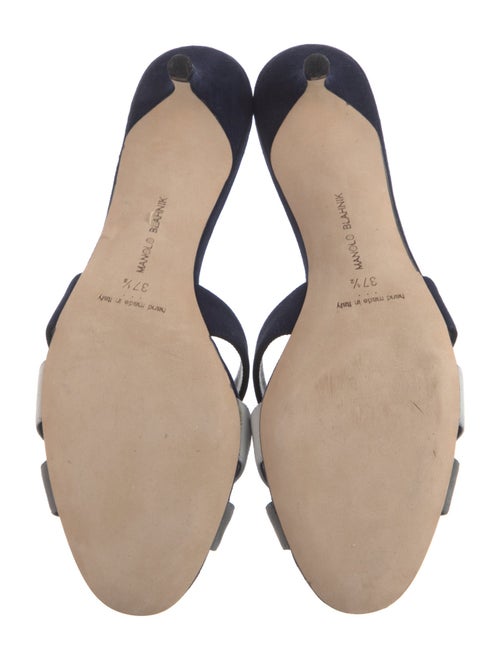Manolo Blahnik Suede Slides