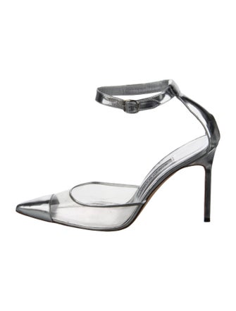 Manolo Blahnik Leather D'Orsay Pumps